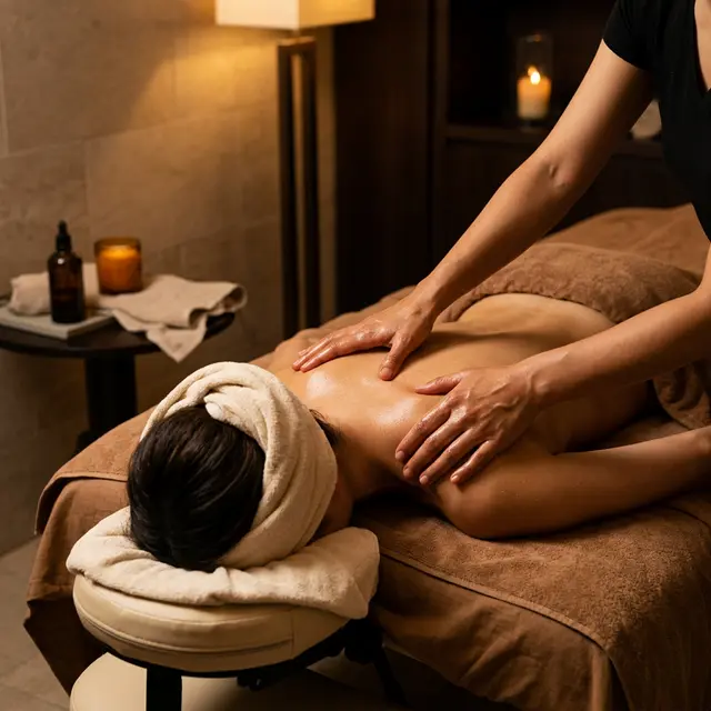 Massage Dos, gommage et masque