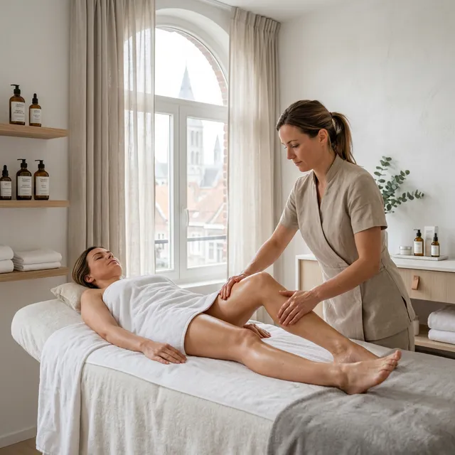 Soin circulation jambes lourdes Tournai