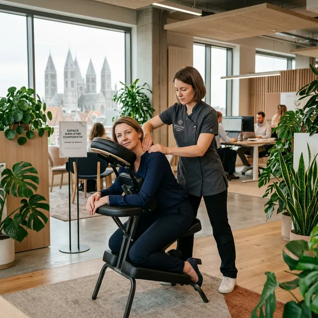 Massage en entreprise Tournai
